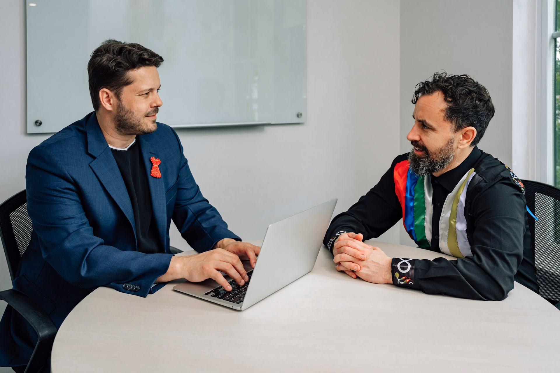 The Next Gen team working with a client