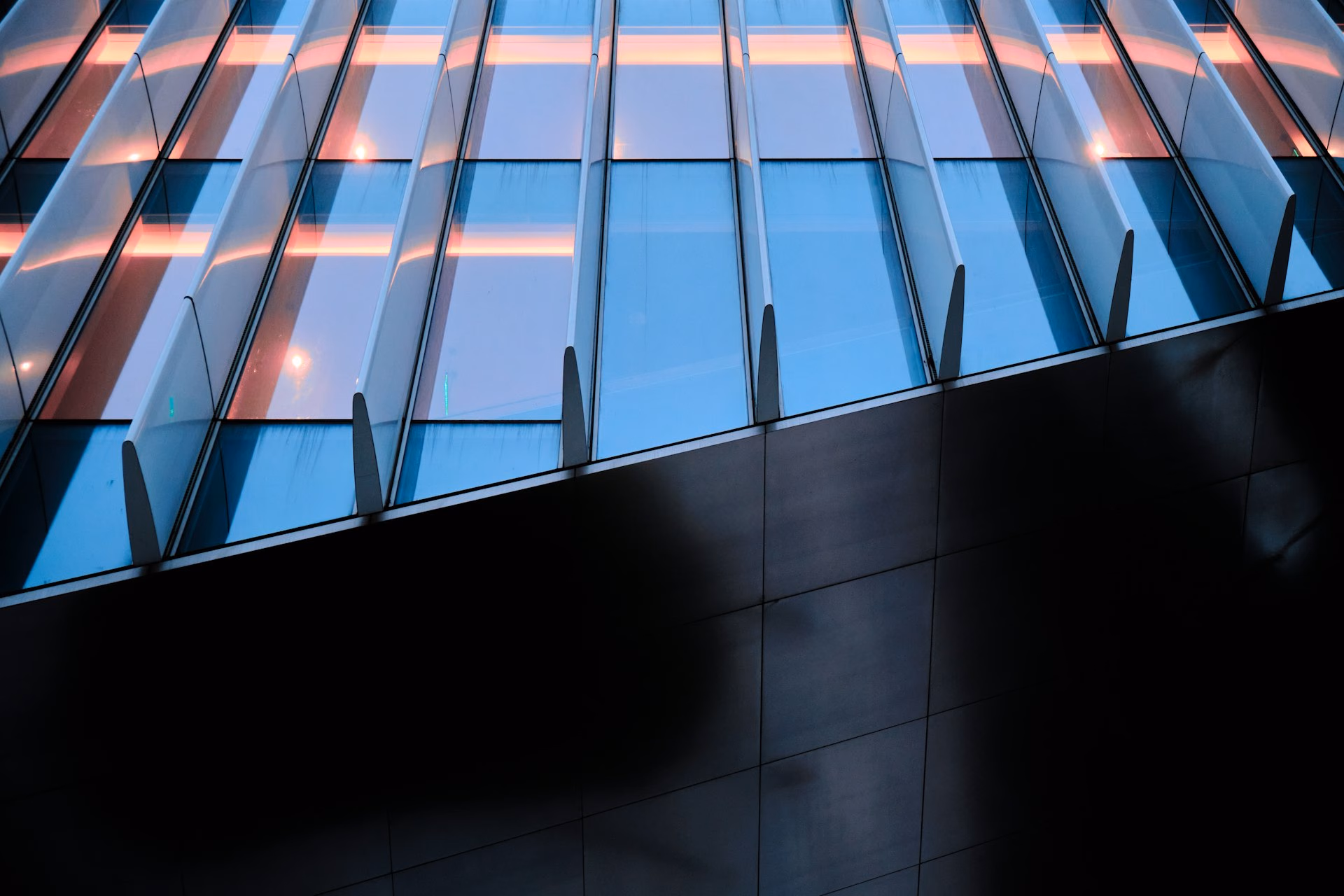 A modern Australian workplace at dusk
